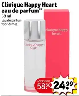 Kruidvat Clinique Happy Heart eau de parfum aanbieding