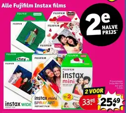 Kruidvat Alle Fujifilm Instax films aanbieding