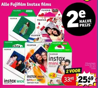Kruidvat Alle Fujifilm Instax films aanbieding