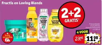 Kruidvat Fructis en Loving Blends aanbieding