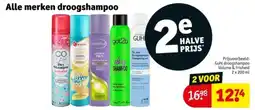 Kruidvat Alle merken droogshampoo aanbieding