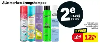 Kruidvat Alle merken droogshampoo aanbieding