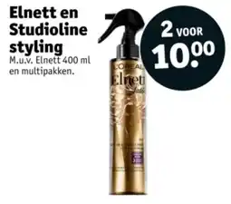 Kruidvat Elnett en Studioline styling aanbieding