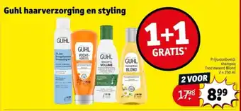 Kruidvat Guhl haarverzorging en styling aanbieding