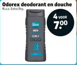 Kruidvat Odorex deodorant en douche aanbieding