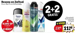 Kruidvat Rexona en Zwitsal aanbieding