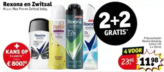Kruidvat Rexona en Zwitsal aanbieding