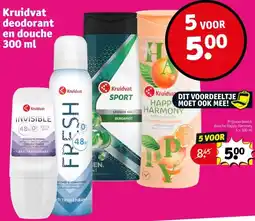 Kruidvat Kruidvat deodorant en douche aanbieding