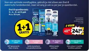Kruidvat Oral B opzetborstels aanbieding