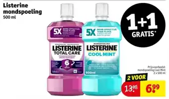 Kruidvat Listerine mondspoeling aanbieding