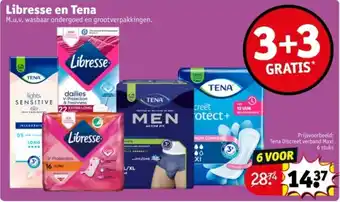 Kruidvat Libresse en Tena aanbieding