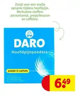 Kruidvat DARO Hoofdpijnpoeders aanbieding