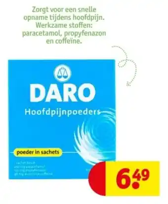 Kruidvat DARO Hoofdpijnpoeders aanbieding