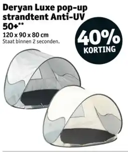 Kruidvat Deryan Luxe pop-up strandtent Anti-UV 50+ aanbieding