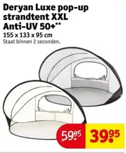 Kruidvat Deryan Luxe pop-up strandtent XXL Anti-UV 50+ aanbieding
