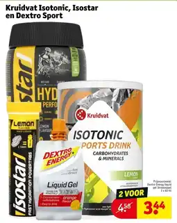 Kruidvat Kruidvat Isotonic, Isostar en Dextro Sport aanbieding