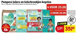 Kruidvat Pampers luiers en luierbroekjes keysize aanbieding