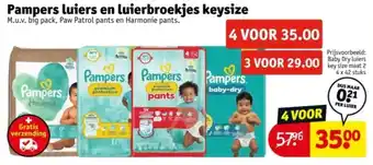 Kruidvat Pampers luiers en luierbroekjes keysize aanbieding