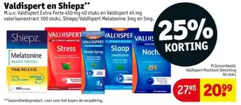 Kruidvat Valdispert en Shiepz aanbieding