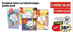 Kruidvat Kruidvat luiers en luierbroekjes jumbo pack aanbieding