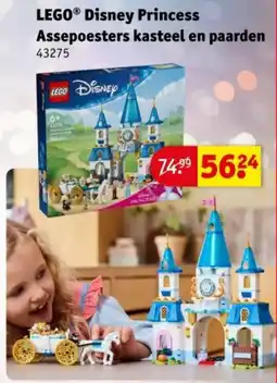 Kruidvat LEGO Disney Princess Assepoesters kasteel en paarden aanbieding