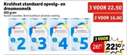 Kruidvat Kruidvat standaard opvolg en dreumesmelk aanbieding