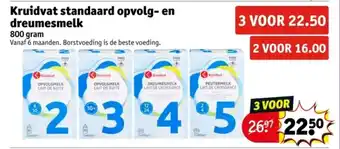 Kruidvat Kruidvat standaard opvolg en dreumesmelk aanbieding