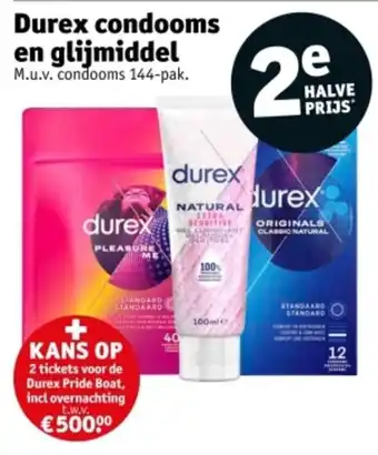 Kruidvat Durex condooms en glijmiddel aanbieding