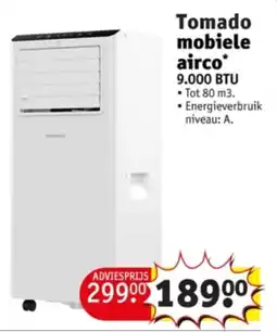 Kruidvat Tomado mobiele airco 9.000 BTU aanbieding
