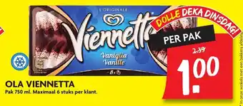 Dekamarkt Ola viennetta 750ml aanbieding