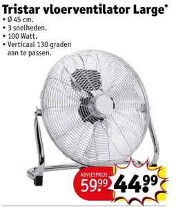 Kruidvat Tristar vloerventilator Large aanbieding