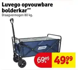 Kruidvat Luvego opvouwbare bolderkar aanbieding