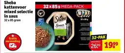 Kruidvat Sheba kattenvoer mixed selectie in saus aanbieding