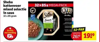 Kruidvat Sheba kattenvoer mixed selectie in saus aanbieding