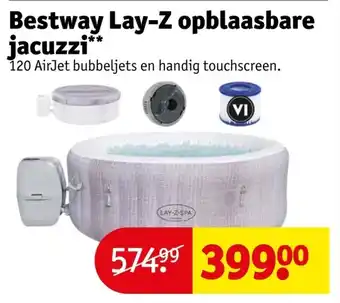 Kruidvat Bestway Lay-Z opblaasbare jacuzzi aanbieding