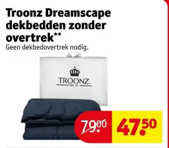 Kruidvat Troonz Dreamscape dekbedden zonder overtrek aanbieding