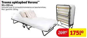 Kruidvat Troonz opklapbed Verona aanbieding