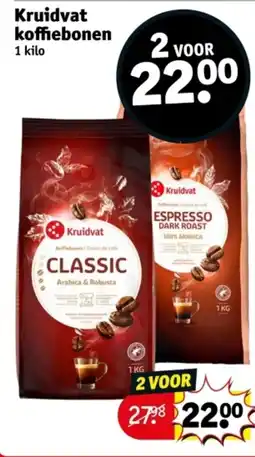 Kruidvat Kruidvat koffiebonen aanbieding