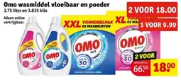 Kruidvat Omo wasmiddel vloeibaar en poeder aanbieding