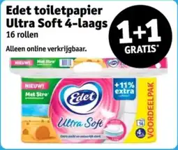 Kruidvat Edet toiletpapier Ultra Soft aanbieding