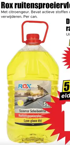 Dirk Rox ruitensproeiervloeistof aanbieding