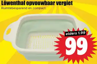 Dirk Löwenthal opvouwbaar vergiet aanbieding