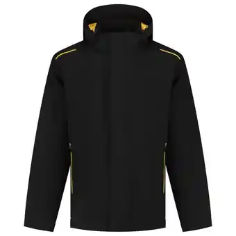 Welkoop Tricorp Winter Tech Shell Accent 402703 - Werkjas - Zwart/Geel aanbieding