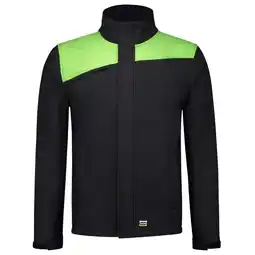Welkoop Tricorp Bicolor 402021 - Softshell jas - Zwart/ Lichtgroen aanbieding
