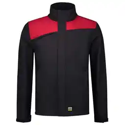 Welkoop Tricorp Bicolor 402021 - Softshell jas - Zwart / Rood aanbieding