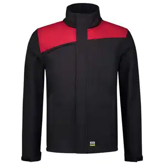 Welkoop Tricorp Bicolor 402021 - Softshell jas - Zwart / Rood aanbieding
