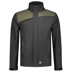 Welkoop Tricorp Bicolor 402021 - Softshell jas - Donkergrijs/ Groen aanbieding
