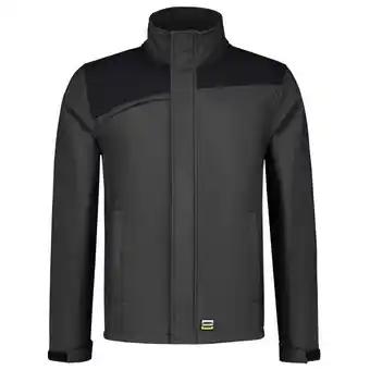 Welkoop Tricorp Bicolor 402021 - Softshell jas - Donkergrijs/ Zwart aanbieding