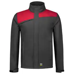Welkoop Tricorp Bicolor 402021 - Softshell jas - Donkergrijs/ Rood aanbieding