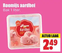 Dirk Roomijs aardbei aanbieding